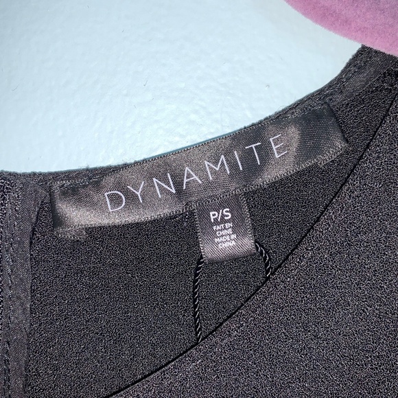 🦋 Dynamite Black Sleeveless Skater Style Dress - Picture 4 of 4